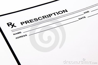 Prescription pad royalty free
